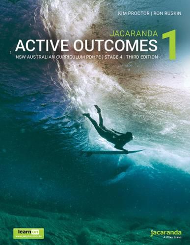 Cover image for Jacaranda Active Outcomes 1 3e NSW Ac Personal Development, Health and Physical Education Stage 4 LO & print