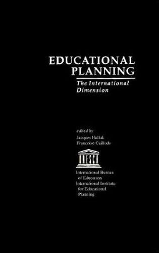 Cover image for Educational Planning: The International Dimension