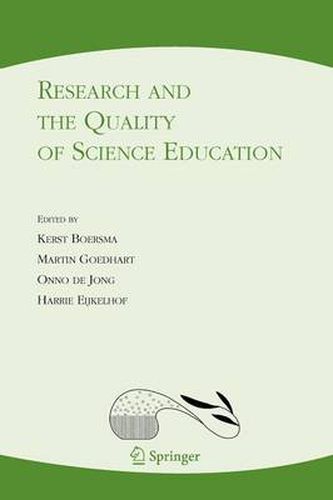 Cover image for Research and the Quality of Science Education