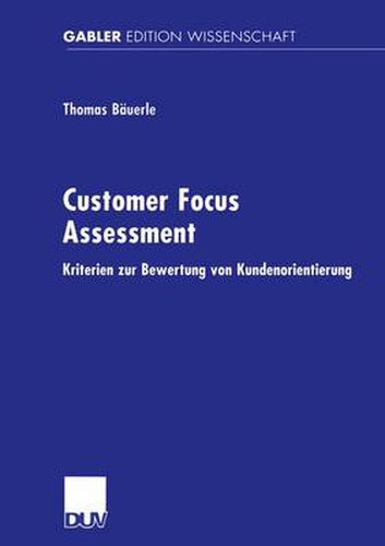 Cover image for Customer Focus Assessment