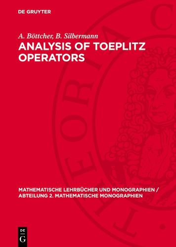 Cover image for Analysis of Toeplitz Operators