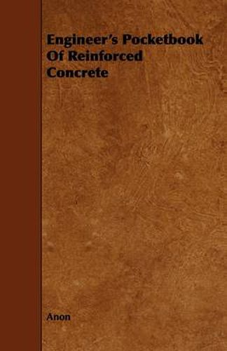 Cover image for Engineer's Pocketbook Of Reinforced Concrete