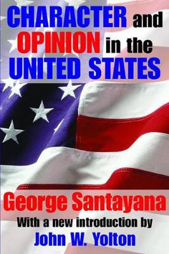 Cover image for Character and Opinion in the United States