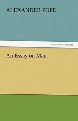 Cover image for An Essay on Man