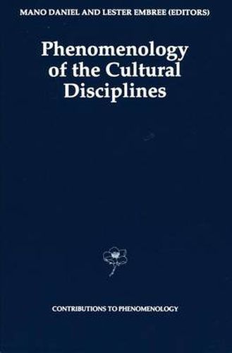 Cover image for Phenomenology of the Cultural Disciplines