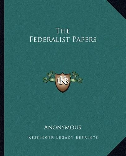 Cover image for The Federalist Papers