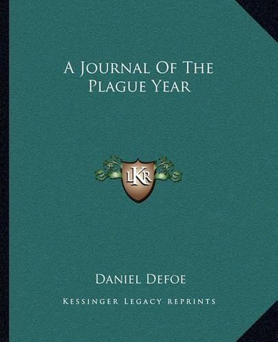 Cover image for A Journal of the Plague Year