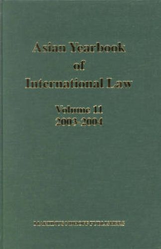 Cover image for Asian Yearbook of International Law, Volume 11 (2003-2004)