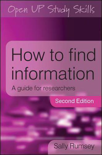 Cover image for How to Find Information: A Guide for Researchers