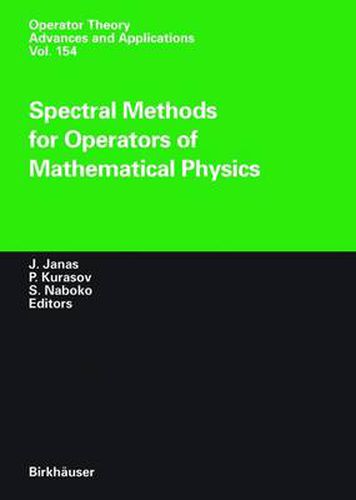 Cover image for Spectral Methods for Operators of Mathematical Physics