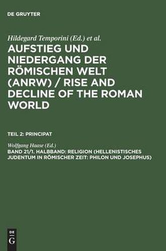 Cover image for Religion (Hellenistisches Judentum in Roemischer Zeit: Philon Und Josephus)