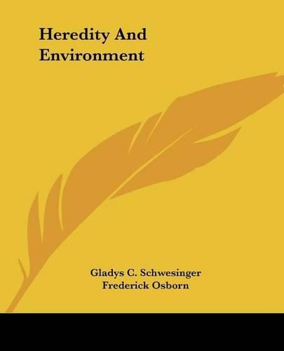 Cover image for Heredity and Environment