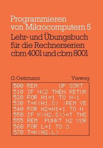 Cover image for Lehr- Und UEbungsbuch Fur Die Rechnerserien Cbm 4001 Und Cbm 8001