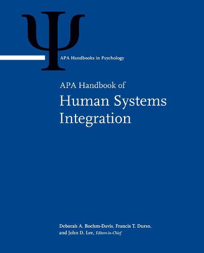Cover image for APA Handbook of Human Systems Integration