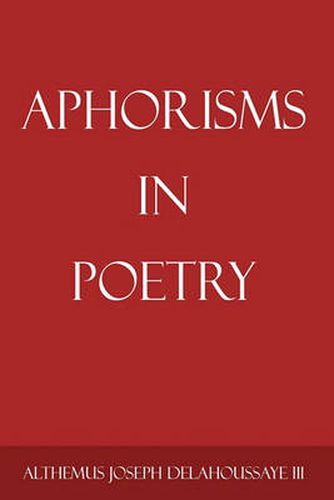 Cover image for Aphorisms in Poetry