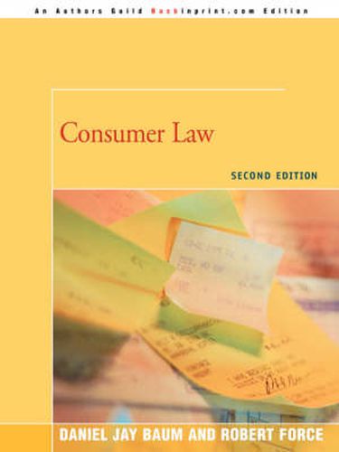 Cover image for Consumer Law: Second Edition