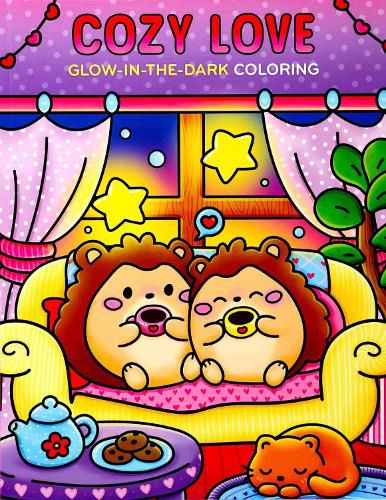 Cover image for Cozy Love Glow-in-the-Dark Coloring