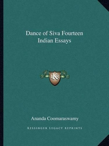 Cover image for Dance of Siva Fourteen Indian Essays