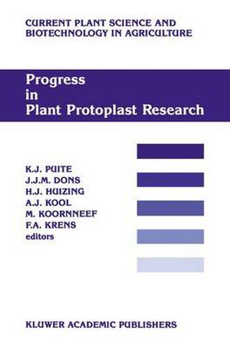 Cover image for Progress in Plant Protoplast Research: Proceedings of the 7th International Protoplast Symposium, Wageningen, the Netherlands, December 6-11, 1987