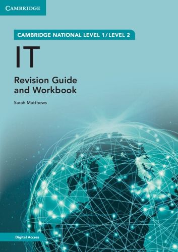 Cover image for Cambridge National in IT Revision Guide and Workbook with Digital Access (2 Years): Level 1/Level 2