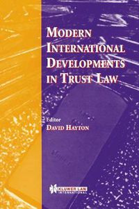 Cover image for Modern International Developments in Trust Law