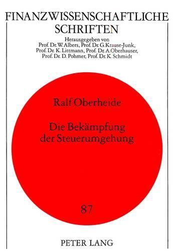 Cover image for Die Bekaempfung Der Steuerumgehung