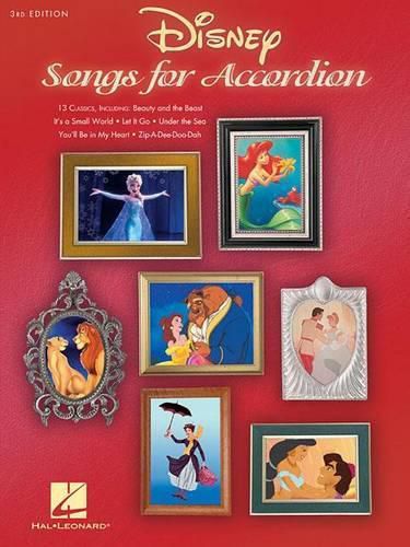 Cover image for Disney Songs for Accordion - 3rd Edition