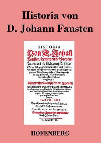 Cover image for Historia von D. Johann Fausten