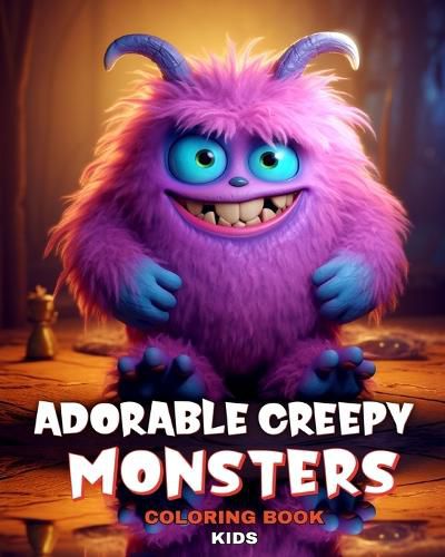 Cover image for Adorable Creepy Monsters Coloring Book for Kids