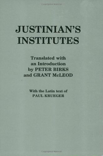 Cover image for Justinian's   Institutes