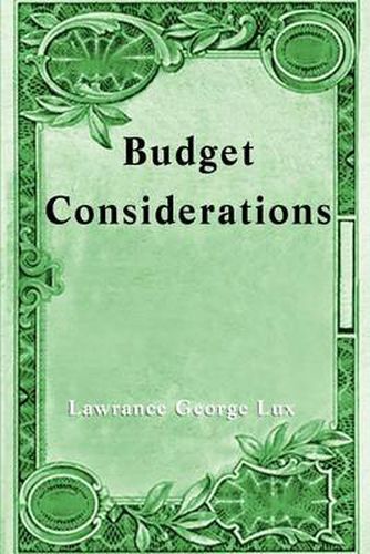 Cover image for Budget Considerations