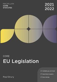 Cover image for Core EU Legislation 2021-22