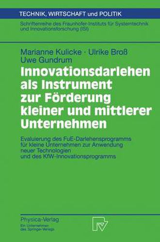 Cover image for Innovationsdarlehen als Instrument zur Forderung Kleiner und Mittlerer Unternehmen