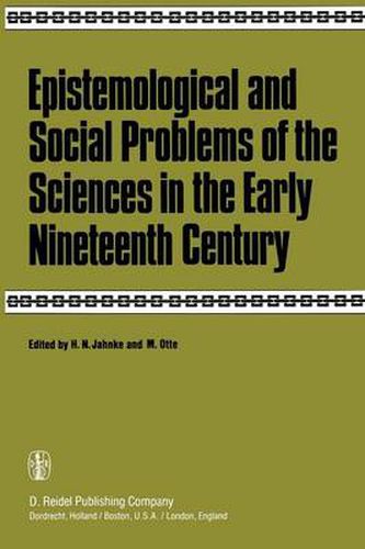 Cover image for Epistemological and Social Problems of the Sciences in the Early Nineteenth Century