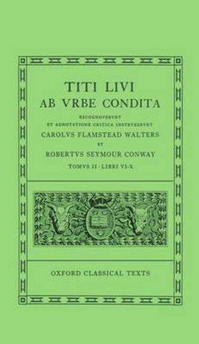 Cover image for Livy Ab Urbe Condita