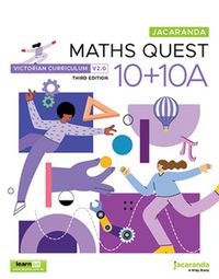 Cover image for Jacaranda Maths Quest 10 + 10A Victorian Curriculum, 3e learnON and Print