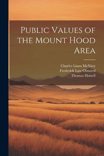 Cover image for Public Values of the Mount Hood Area