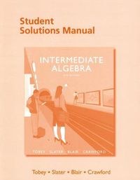 Cover image for Student Solutions Manual for Intermediate Algebra