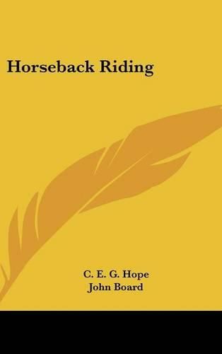 Cover image for Horseback Riding