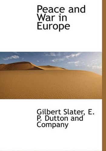 Cover image for Peace and War in Europe