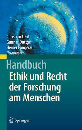 Cover image for Handbuch Ethik Und Recht Der Forschung Am Menschen