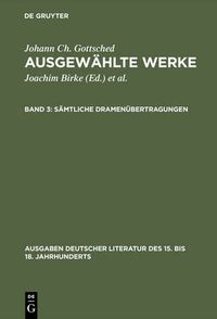 Cover image for Samtliche Dramenubertragungen