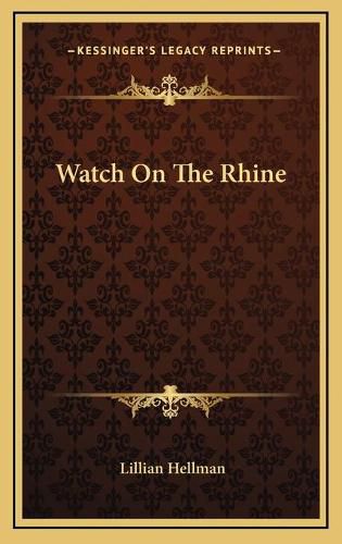 Cover image for Watch on the Rhine