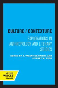 Cover image for Culture/Contexture: Explorations in Anthropology and Literary Studies