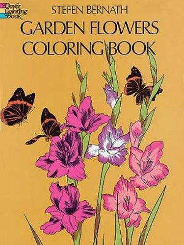 Cover image for Garden Flowers Coloring Book