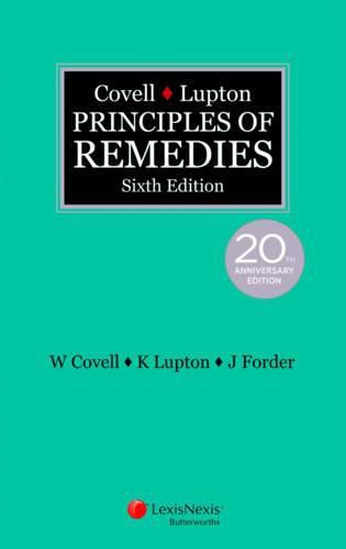 Cover image for Covell & Lupton Principles of Remedies