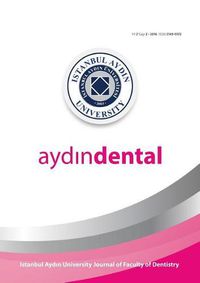 Cover image for Aydin Dental: Istanbul Aydin University Journal of Faculty of Dentistry