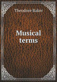 Cover image for Musical terms