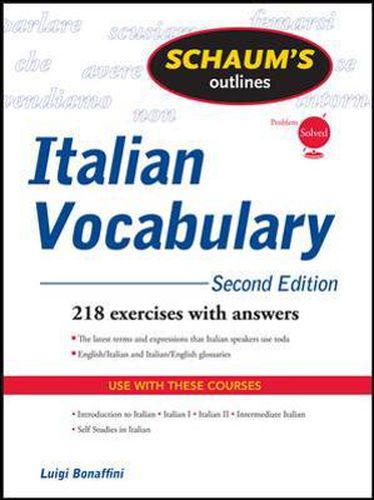 Cover image for Schaum's Outline of Italian Vocabulary, Second Edition