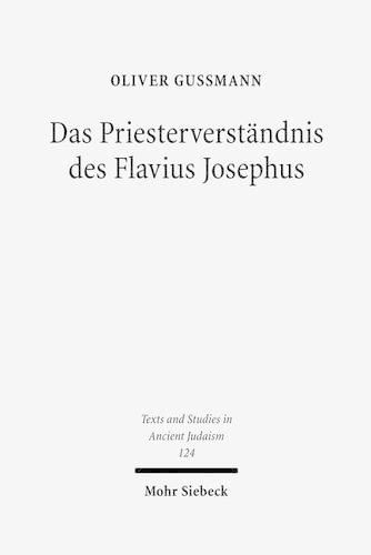 Cover image for Das Priesterverstandnis des Flavius Josephus